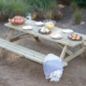 MESA CON BANCO PICNIC