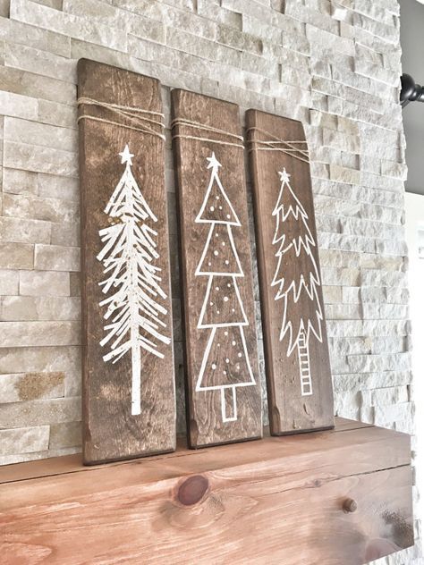 arbol de navidad con madera 5 etsy
