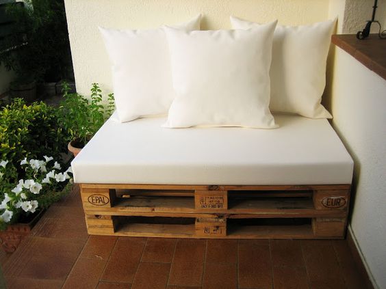 zona chillout con madera